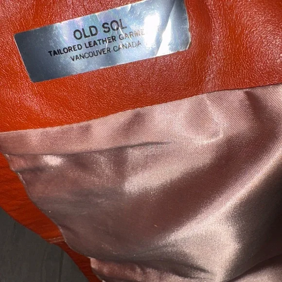 Rust Leather Jacket - Picture 4 of 6